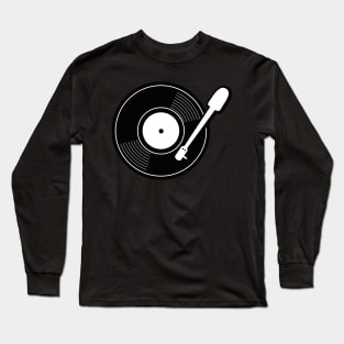 Record player turntable design with record Long Sleeve T-Shirt